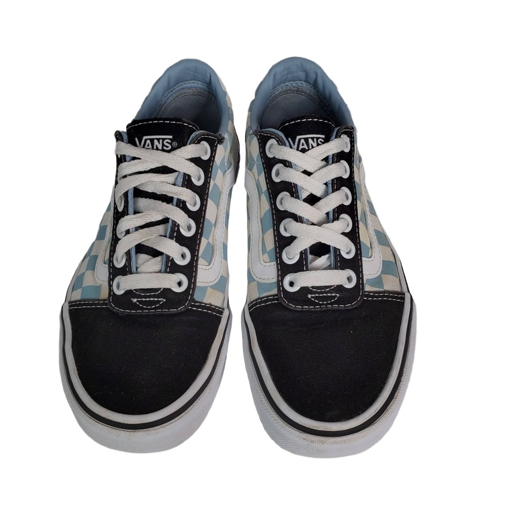 Vans Old Skool Checkerboard‎ Blue Fog/White Women’s 6.5